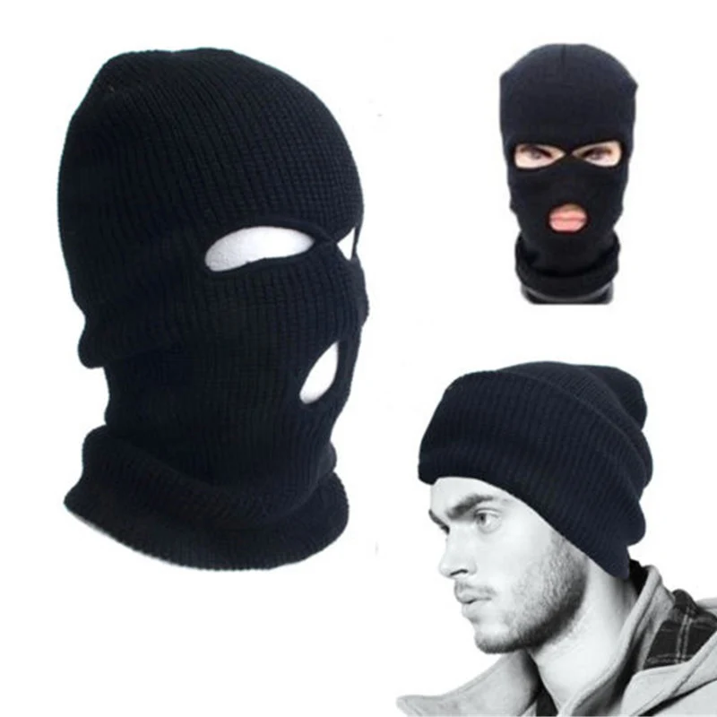 balaclava and hat