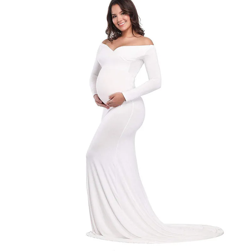 Maxi Maternity Dress For Photo Shoot 