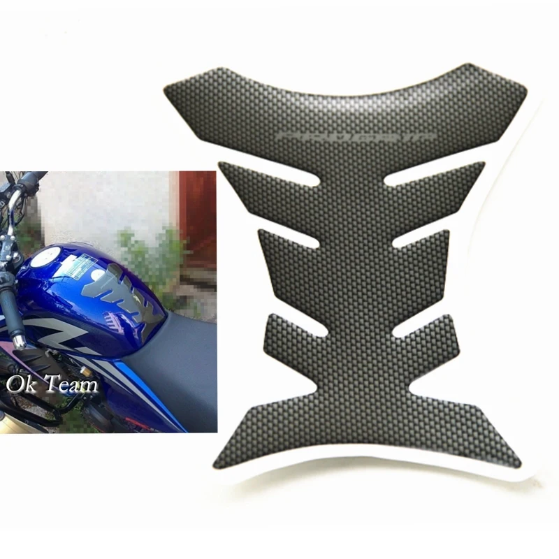 1pcs Carbon Fiber Tank Pad Tankpad Protector Sticker For Motorcycle Universal Fishbone Free Shipping-animated-img