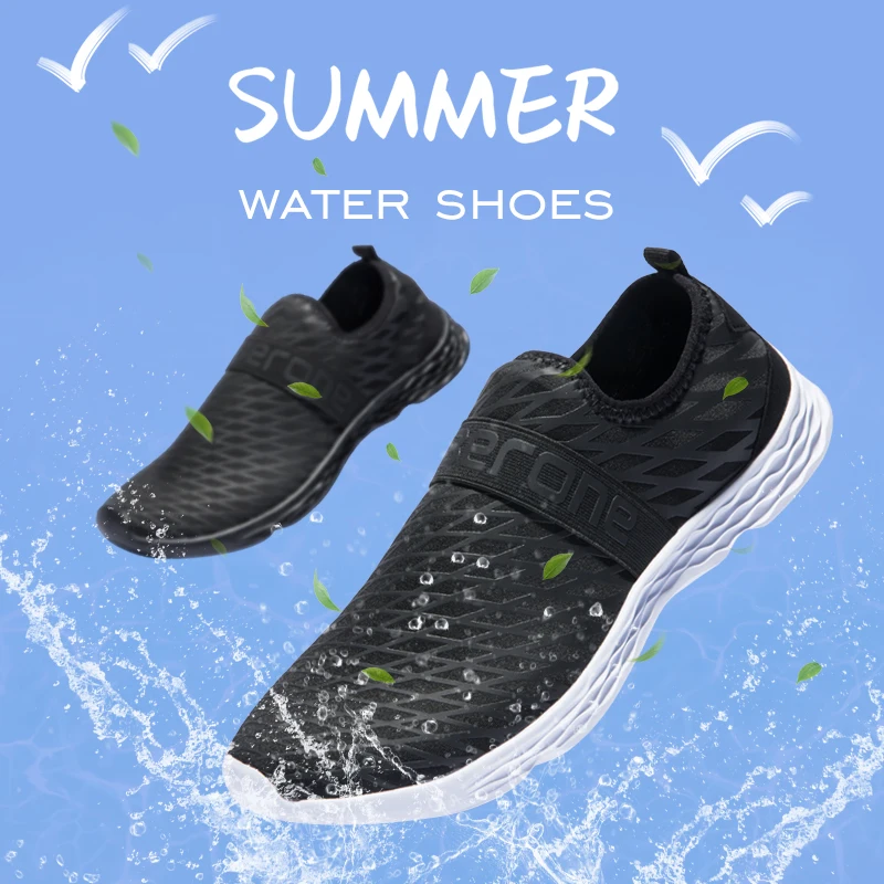 Summer Water Shoes Men Breathable Mesh 