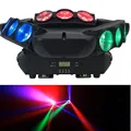 120W RGBW 16/48 Channels LED DMX512 Sound Activated Auto Running Mini Spider Stage Rotatable Effect Lamp for DiscoKTV Club Party preview-2