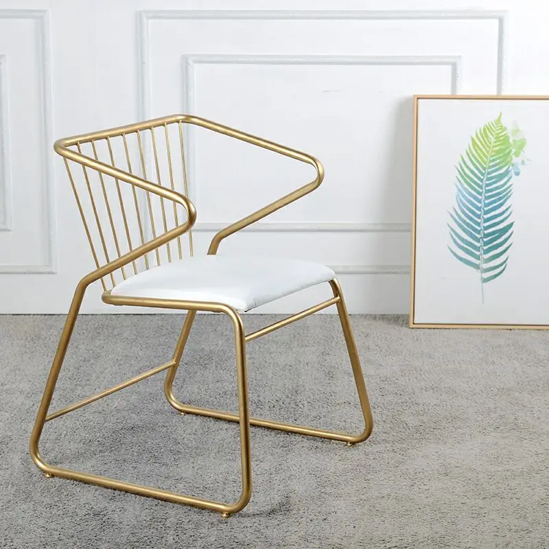 metal gold dining chairs