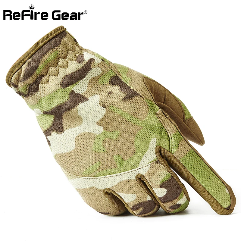 military camo gloves