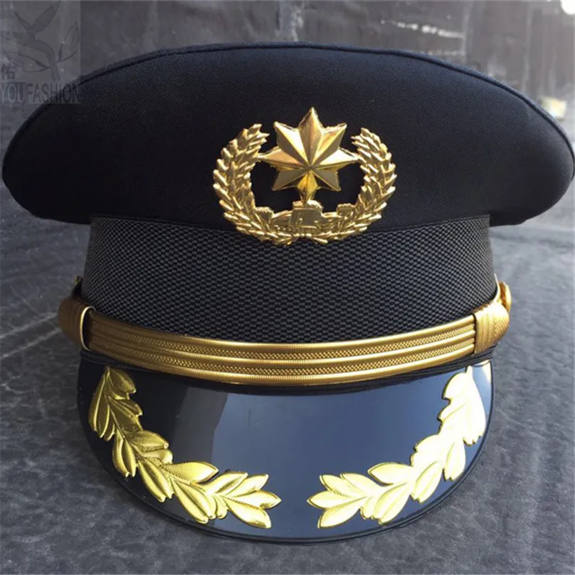 Army Officer Visor Security Guard Hat 