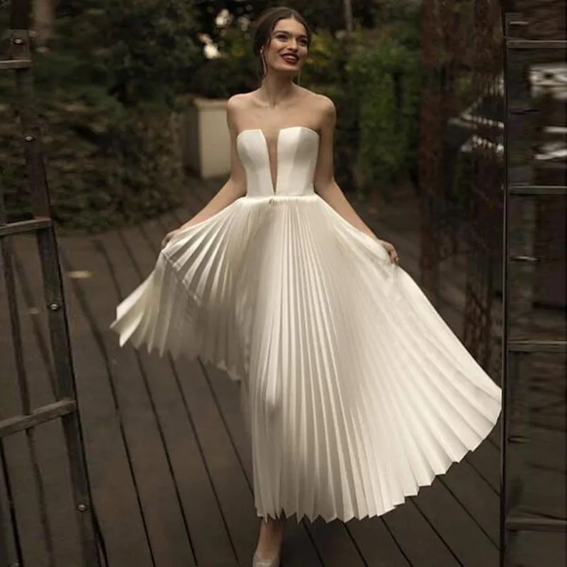 Elegant Sweetheart White Dubai Evening 
