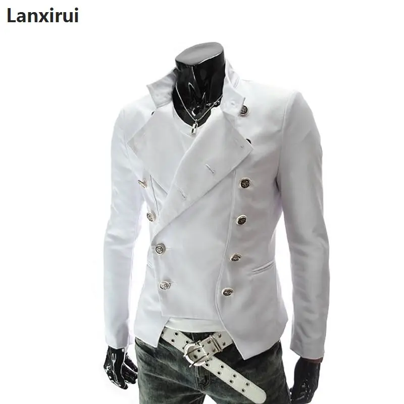 Long Sleeve Stand Collar Brand Coat
