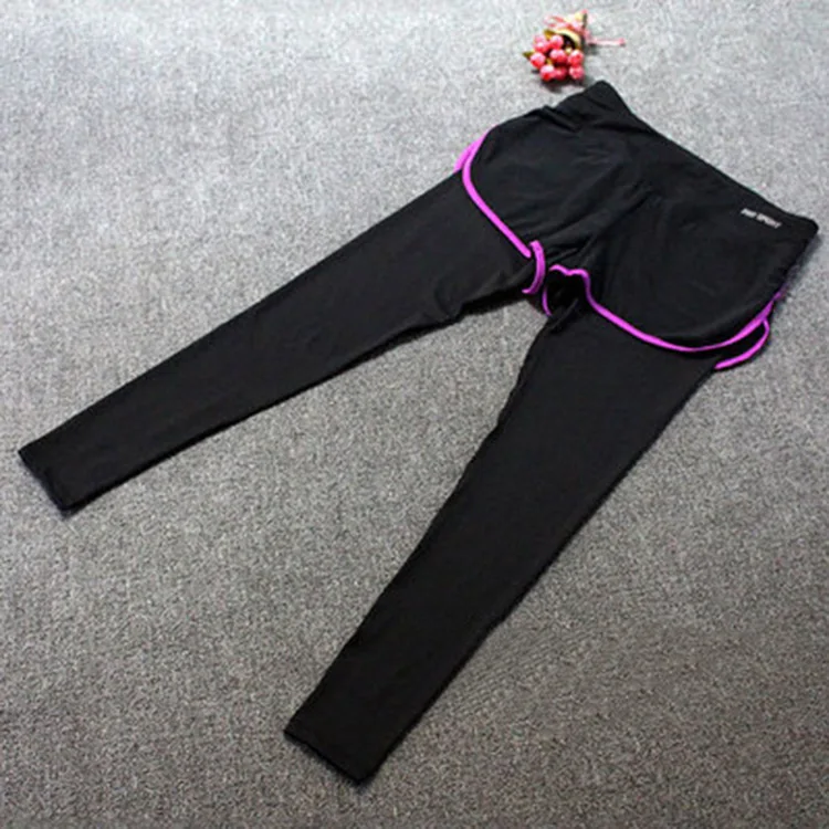 Women Workout Sports Leggings With Shorts Skirt Trousers Space Clothes Lulu  Clothing Slim Fitness Running Yoga Pants For Gym E92
