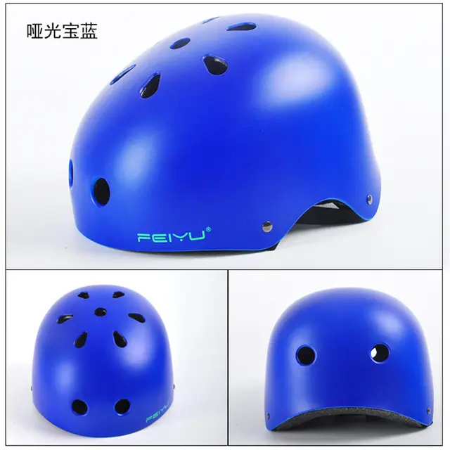 skateboard helmet blue