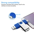 360° Rotate OTG USB Flash drive cle 64G USB 2.0 Smart Phone pen drive 4g 8g 16g 32g 128g micro usb memory storage devices U disk preview-3