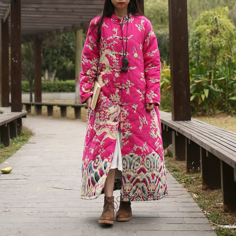 Jacket Cotton Padded Coat Vintage 