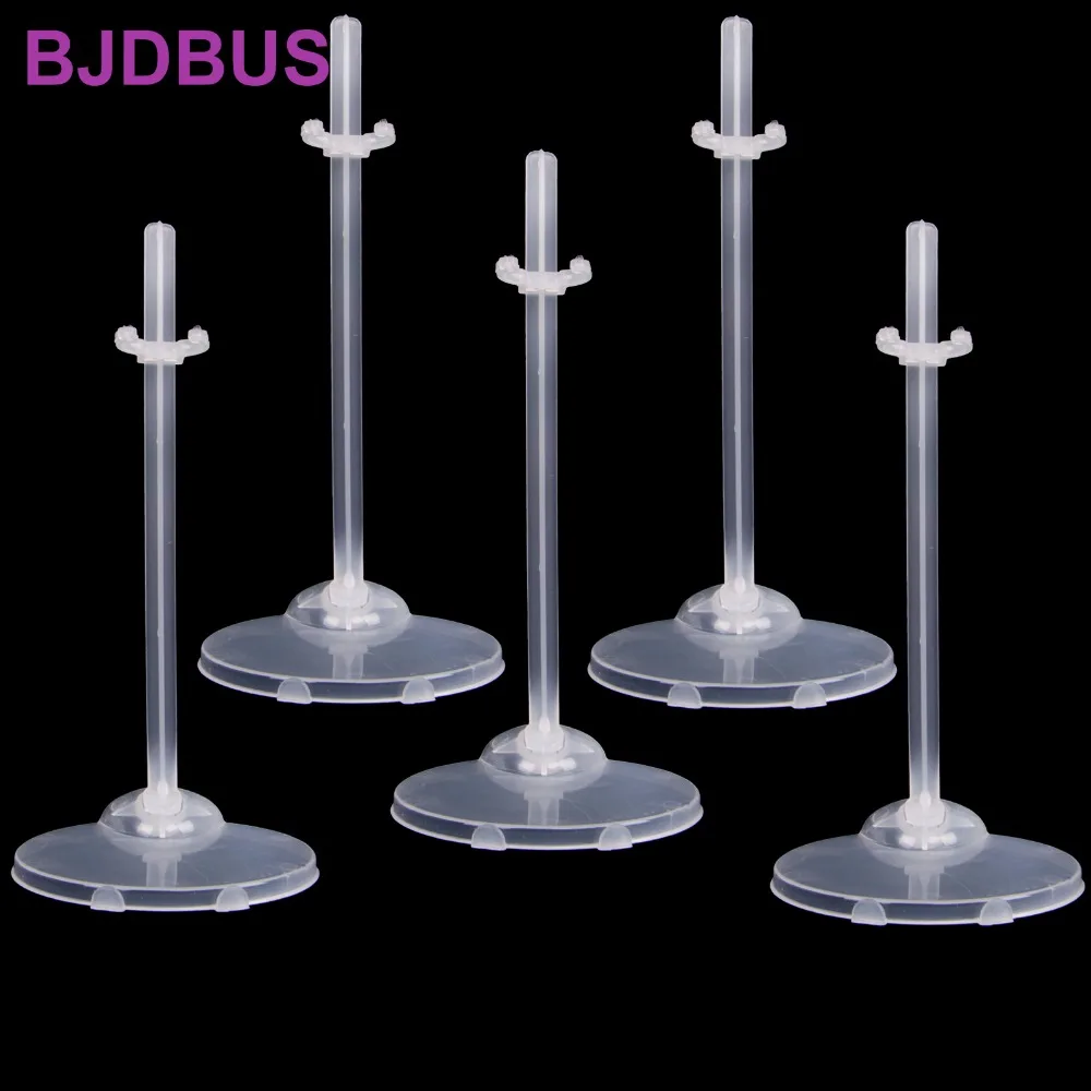 5 Pcs Translucence Doll Stands Figure Display Holder High Quality Toy Model Accessories for Barbie Doll 1/6 30cm Baby Kids Toys-animated-img