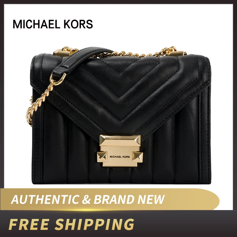 michael michael kors whitney quilted leather shoulder bolsa