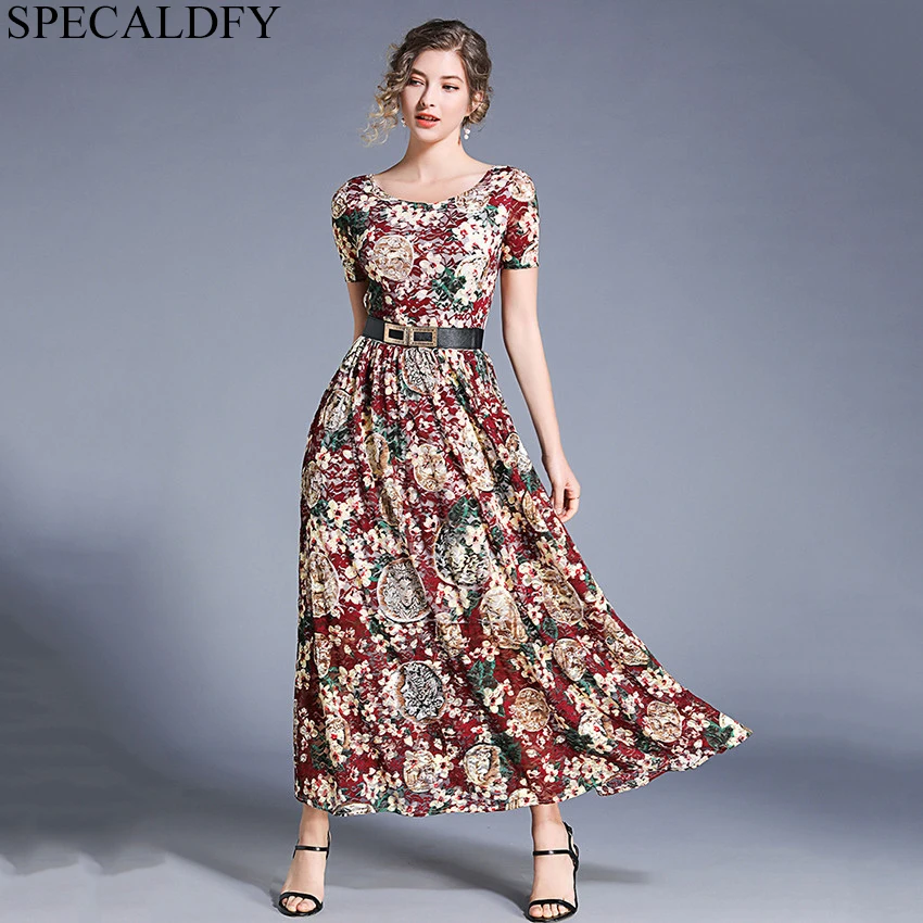 3XL 2021 Ladies Summer Floral Dresses 
