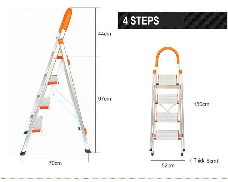 folding aluminum step ladder