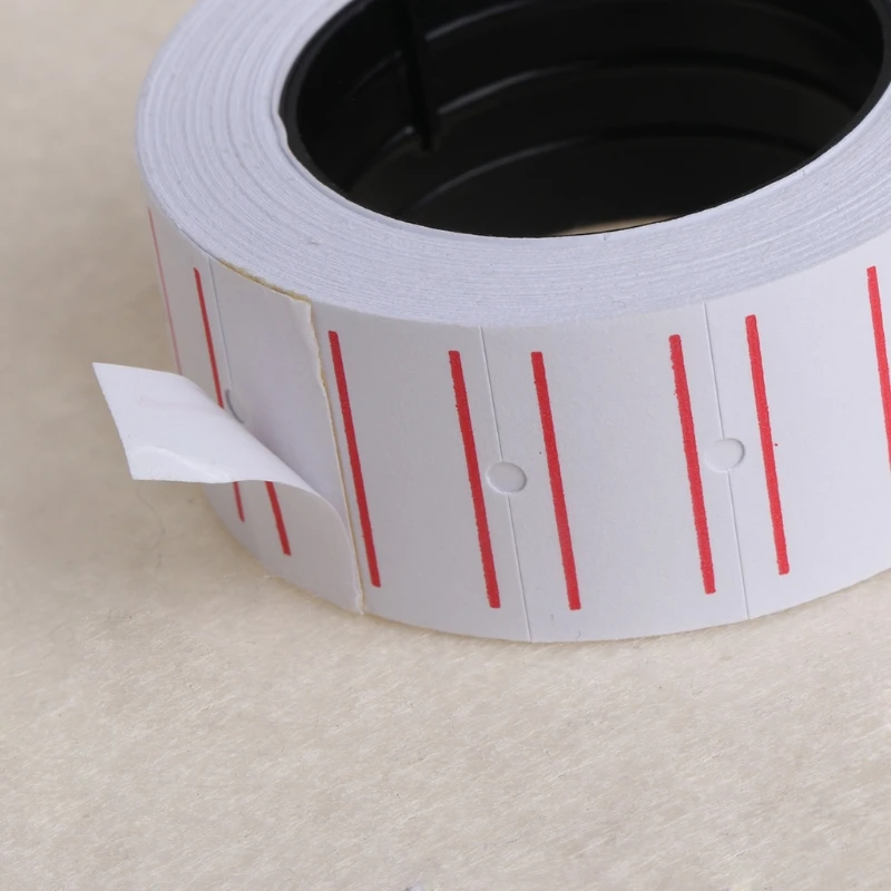 10 Rolls (500 Labels/Roll) White Self Adhesive Price Label Tag