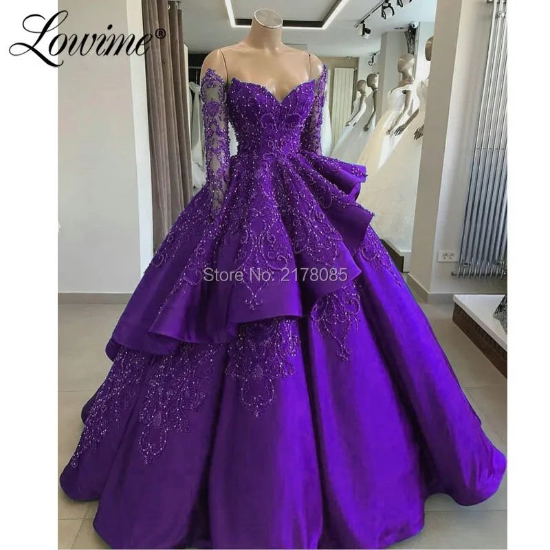 Royal Blue Ball Gown Prom Dresses Long 