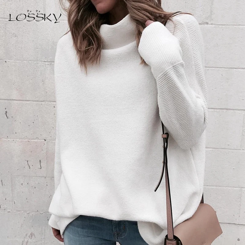 womens white turtleneck sweaters