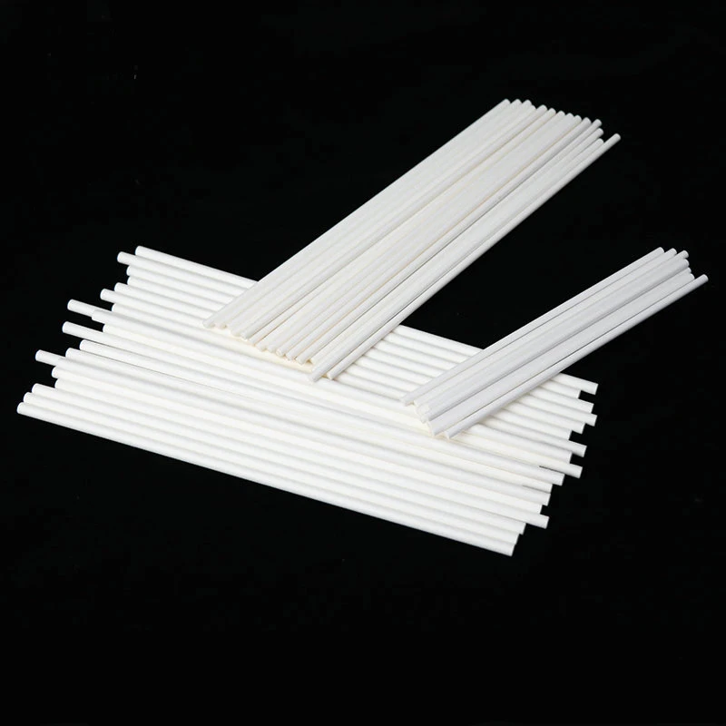 8.5/10/15cm Solid Core White Paper Lollipop Sticks For Chocolate