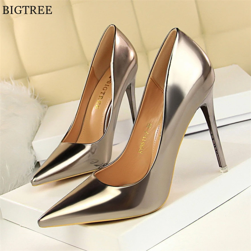 BIGTREE Shoes New Patent Leather Wonen 