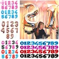 Large Number Balloon 40 Inch Big Number Foil Balloons Pink Blue Helium Balloon Birthday Wedding Decoration Balls Party Supplies