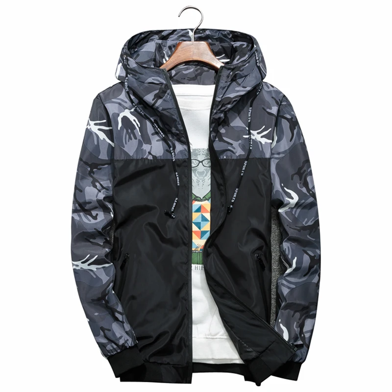 Men Bomber Jacket Thin Slim Long Sleeve 