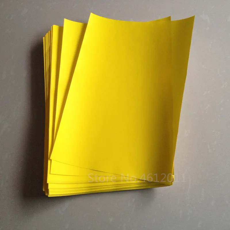 20 pcs A4 Yellow Waterproof Matte PP 