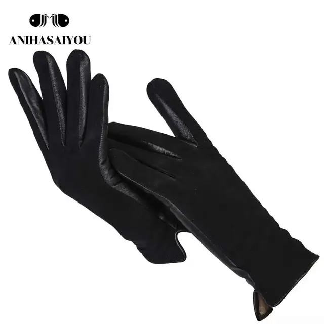 women's short leather gloves