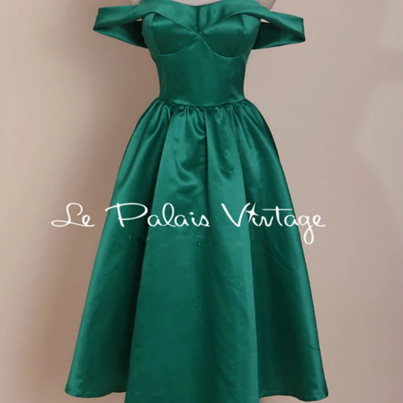 vintage emerald dress