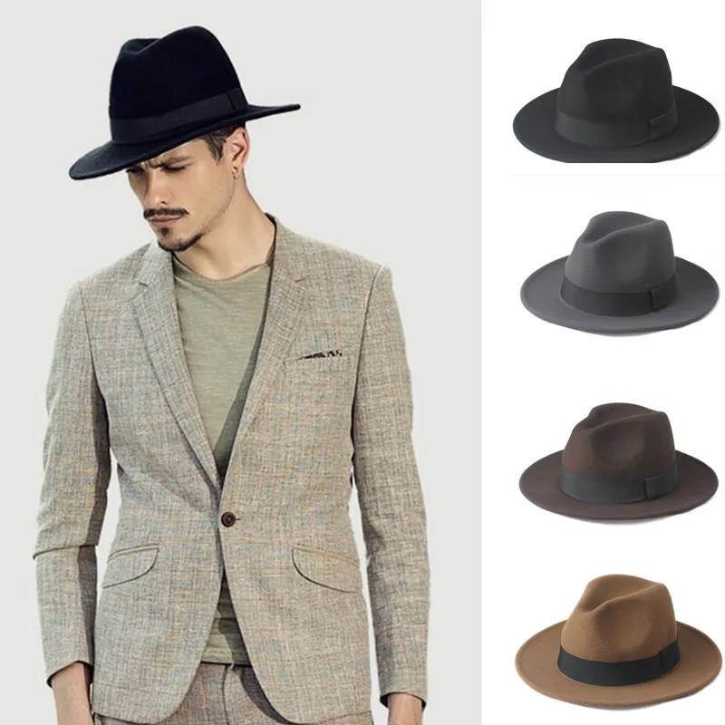 men's trilby fedora hat