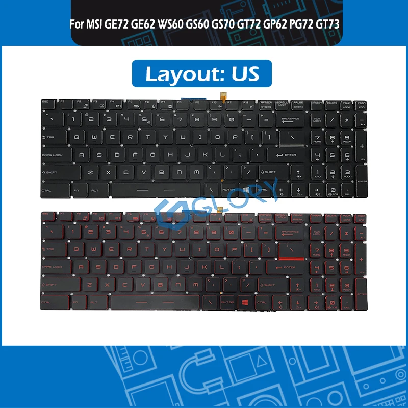 keyboard msi ge62