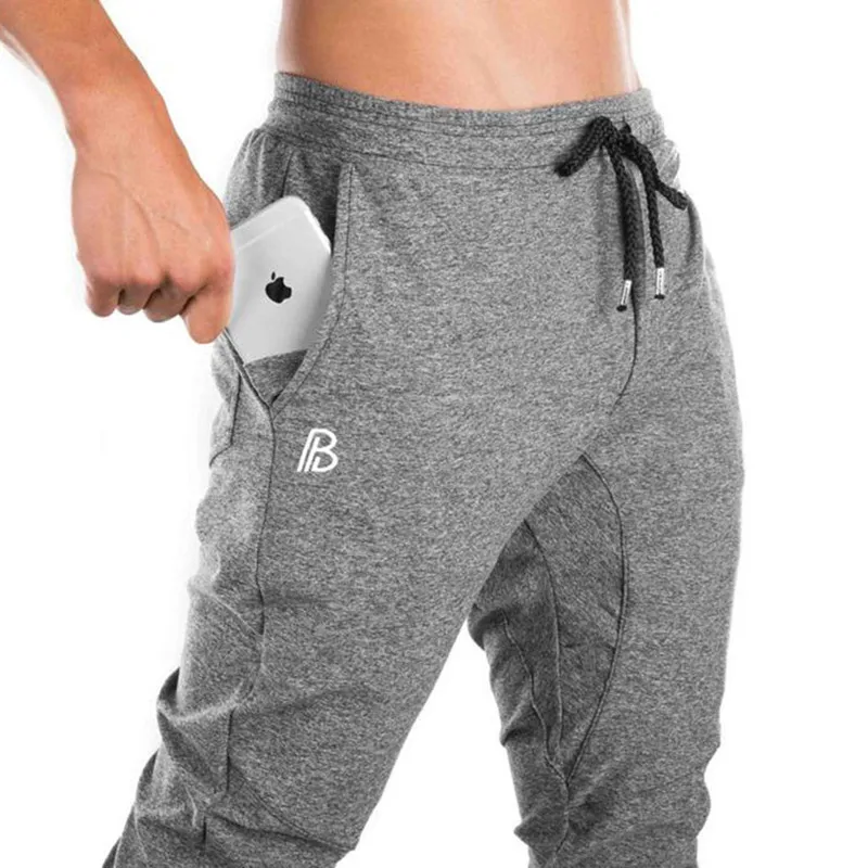 Men's Gym Training Jogging Pants Zip 