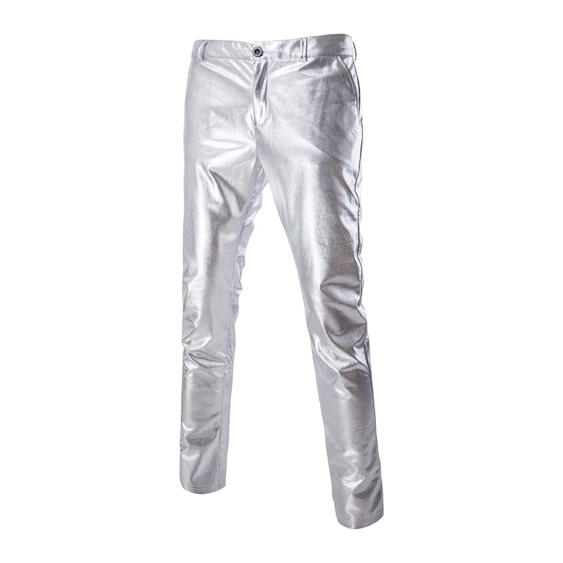 New Trend Metalic Gold Pant Men 2017 