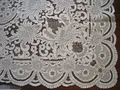 Collectibles, flax, embroidered tablecloth, old hand embroidery, European aristocrat 172X375cm preview-5