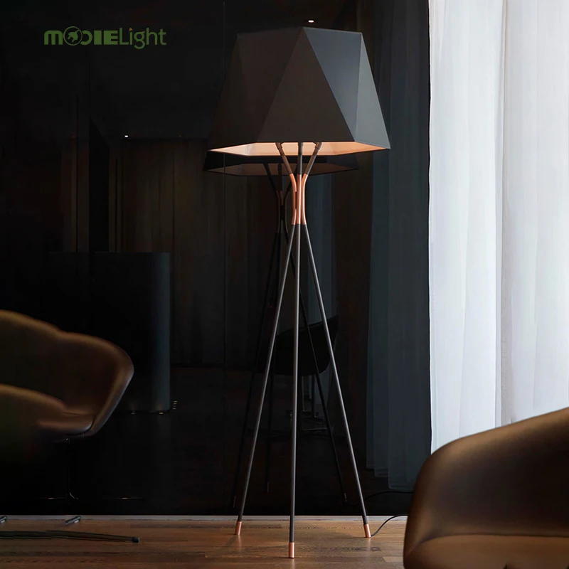 modern black floor lamp