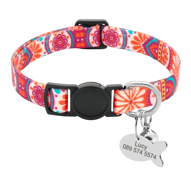 embroidered cat collars