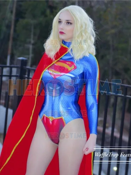 קנו תחפושות לפורים The New 52 Supergirl Cosplay Costume 3d Print Lady Women Girls Spandex Zentai Bodysuit Supergirl New 52 Suit