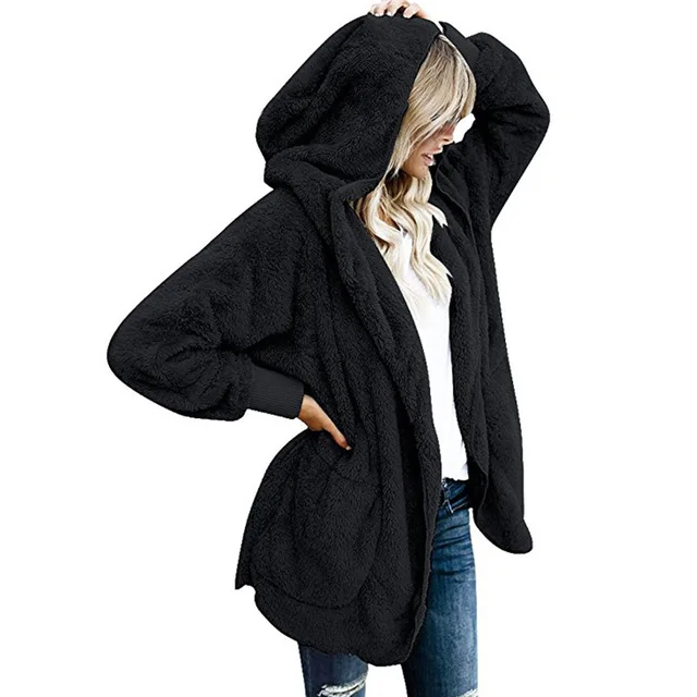 sherpa long cardigan