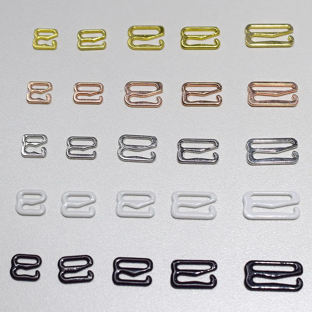 100pcs Metal Bra Strap Adjuster Slider O Ring Lingerie Supplies