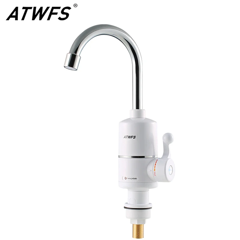 ATWFS Tankless Electric Newest Water Heater Kitchen Instant Hot Water Tap Heater Water Faucet Instantaneous Heater3000w-animated-img