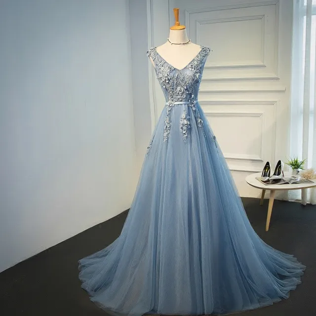 Elie Saab Blue Evening Dresses 2020 