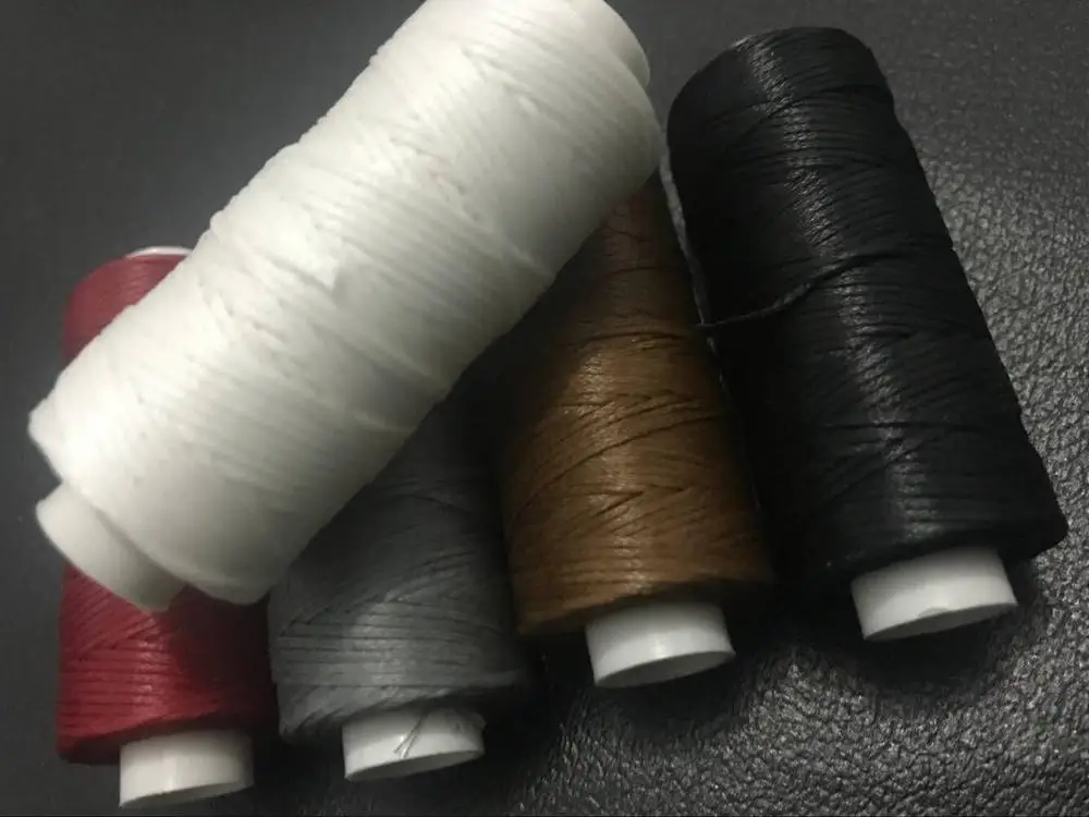 4pc Color/Set 0.8mm Waxed Thread For Leather Craft DIY Waxed Cord