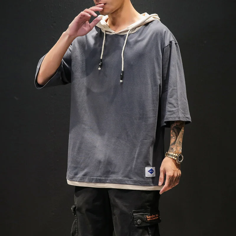 Hoodie half sleeve shirt Clearance