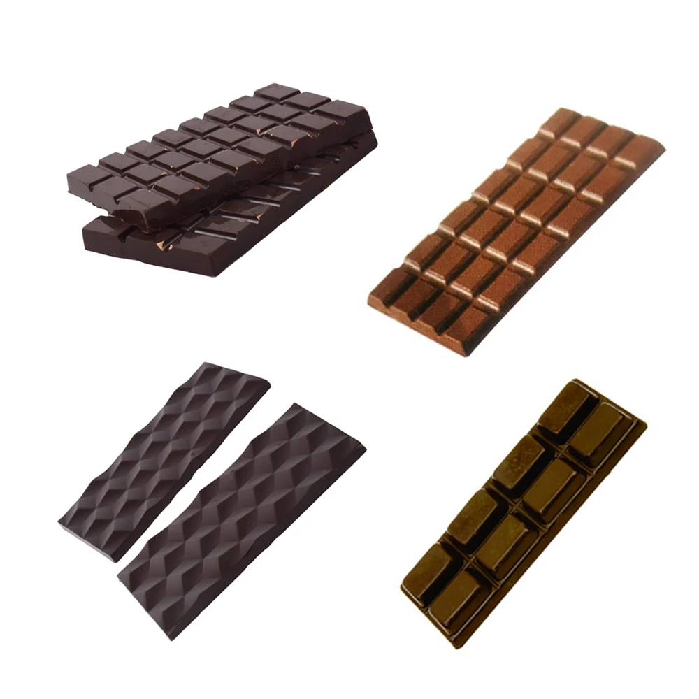 9 style polycarbonate chocolate bar mold confectionery tools sweet candy  chocolate mould baking pastry mold