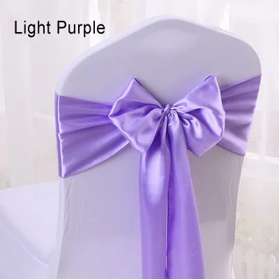 purple chair sashes for weddings