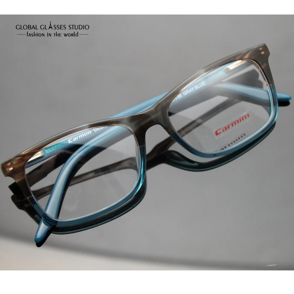 blue and brown eyeglasses