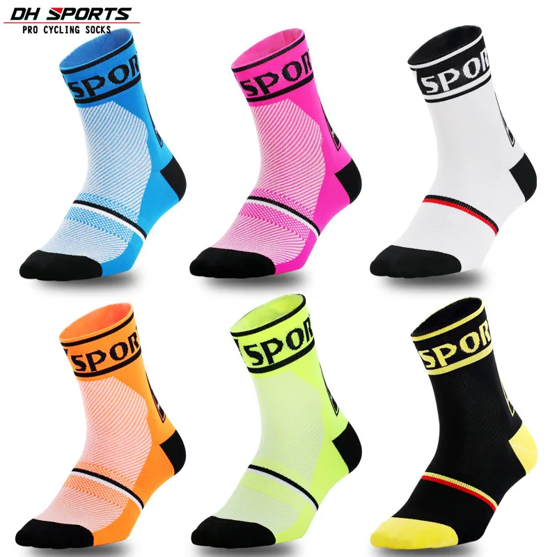 DH Sports New Cycling Socks Top Quality Professional Brand Sport