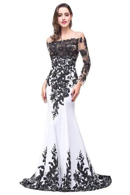 FATAPAESE Robe De Soiree Long Sleeve 