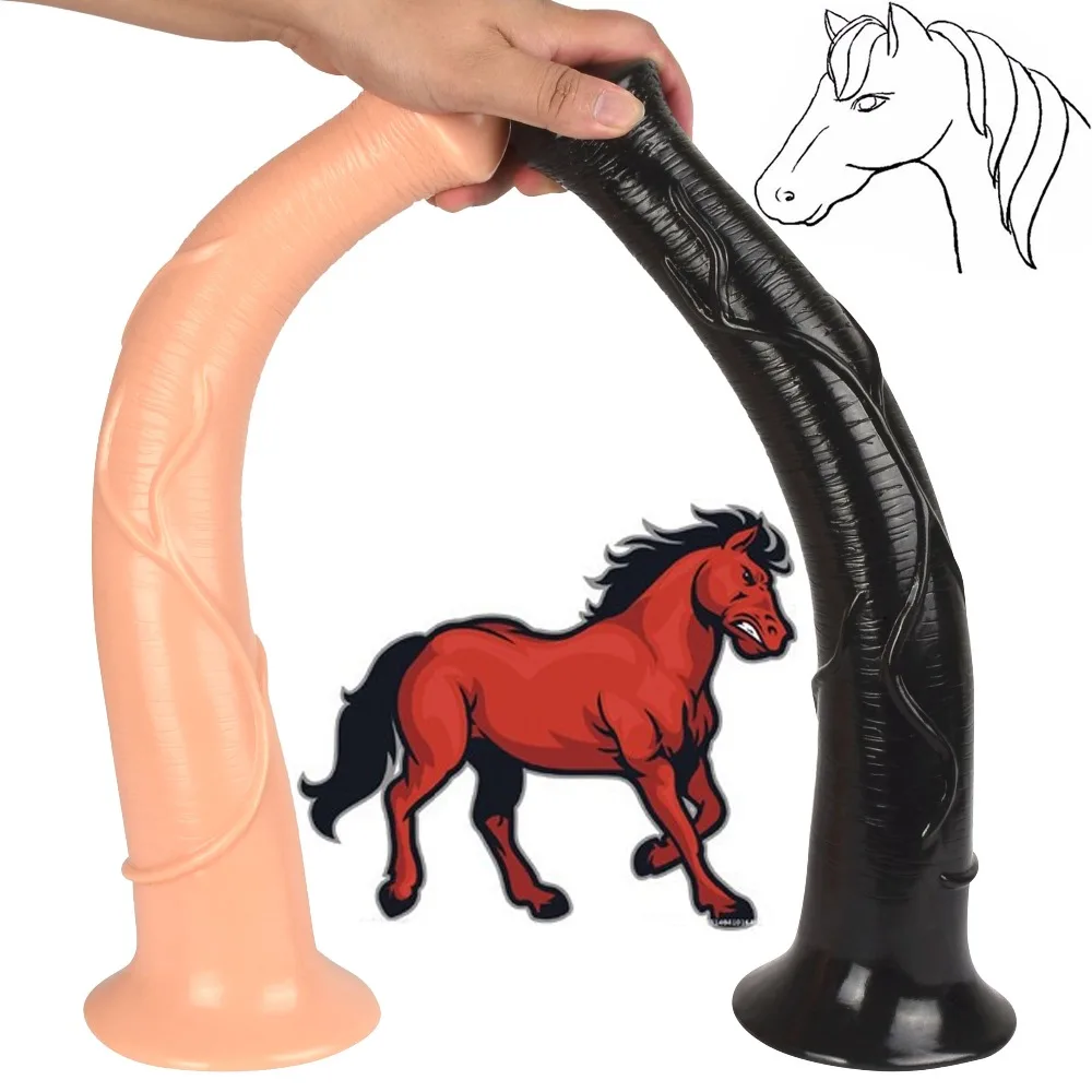 Купить Секс товары | Super big soft realistic penis animal horse dildo  suction cup large dildos for women huge long dildo erotic sex toys for woman