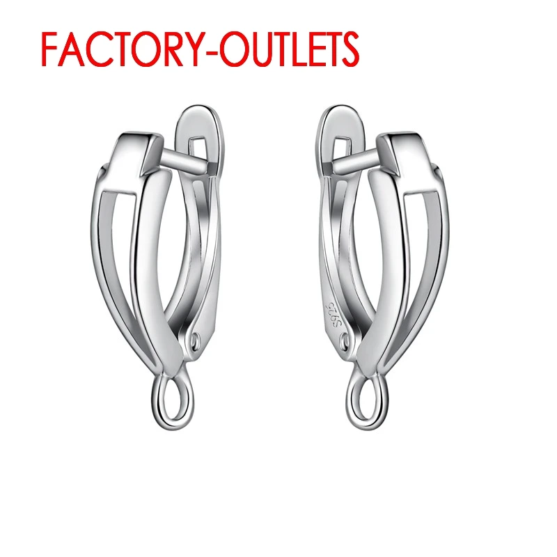 6-12Pcs/lot Gold Color French Earring Hooks Lever Back Open Loop Setting  for DIY Earring Clips Clasp Jewelry Making Accessories