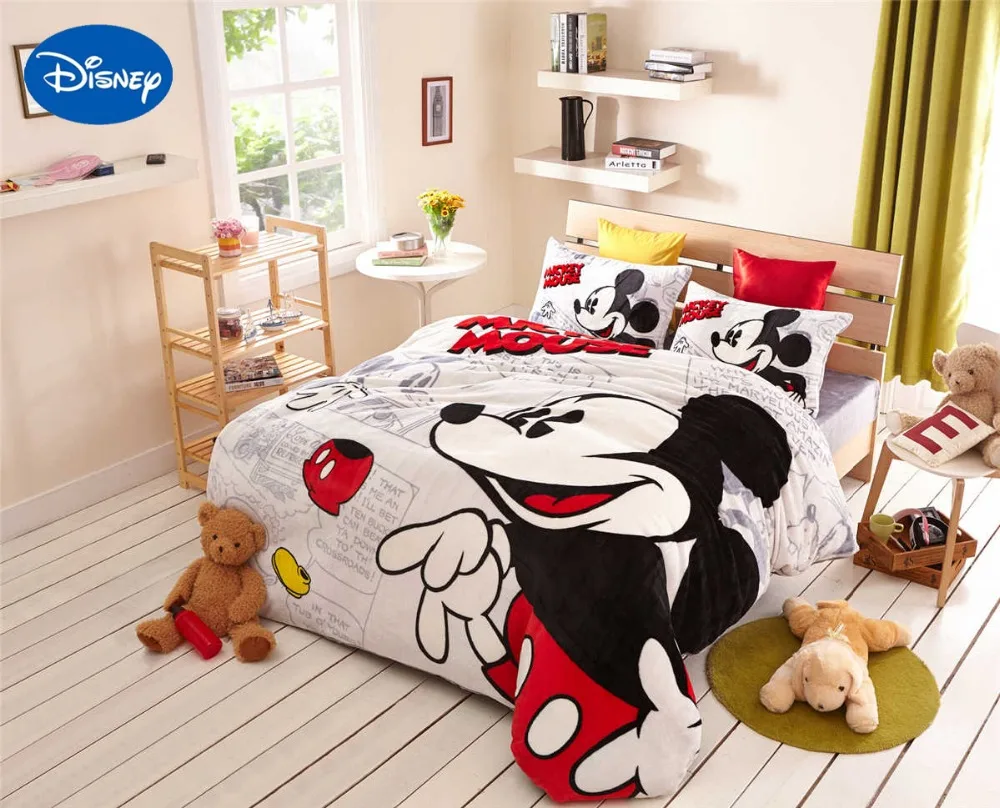 mickey mouse bed set queen